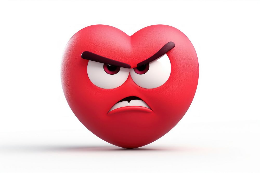 Heart cartoon emoticon outdoors. AI generated Image by rawpixel.