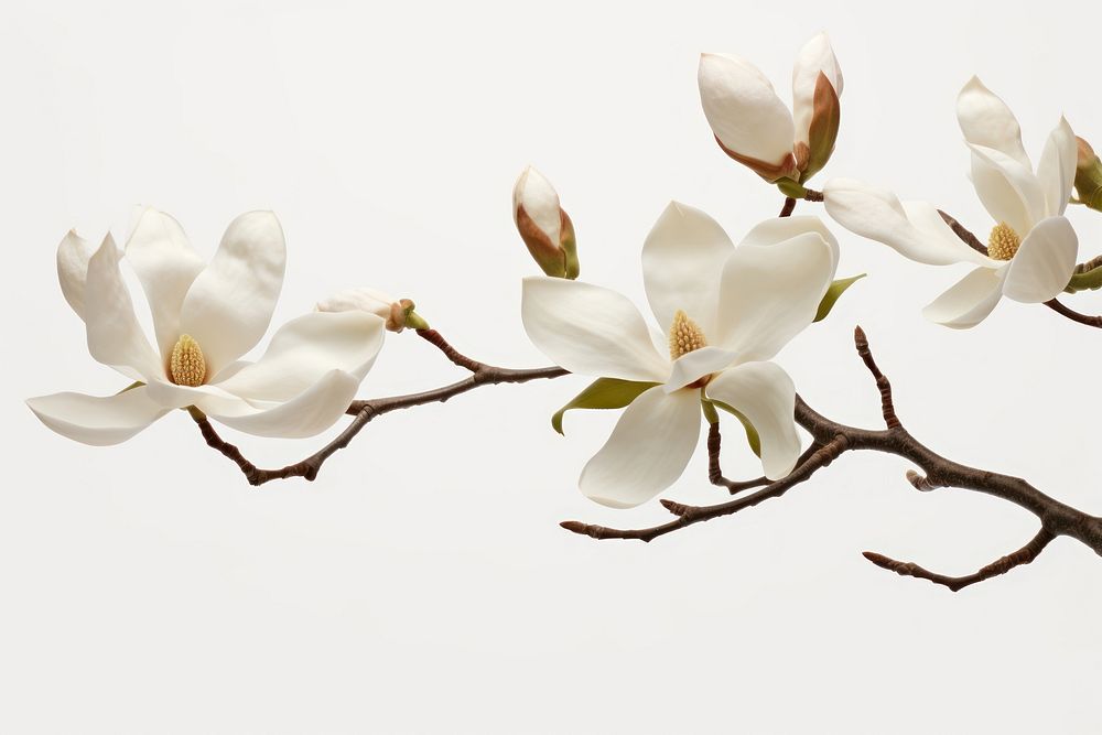 Magnolia flower plant blossom. AI generated Image by rawpixel.
