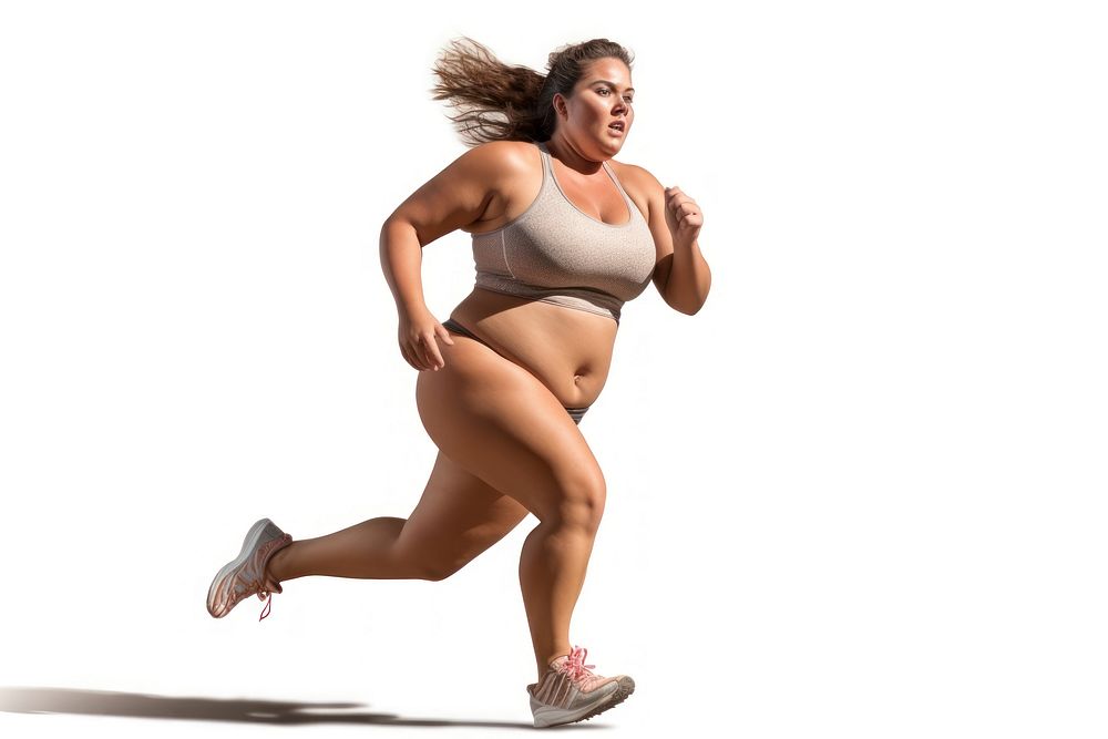 Running jogging adult woman. AI generated Image by rawpixel.