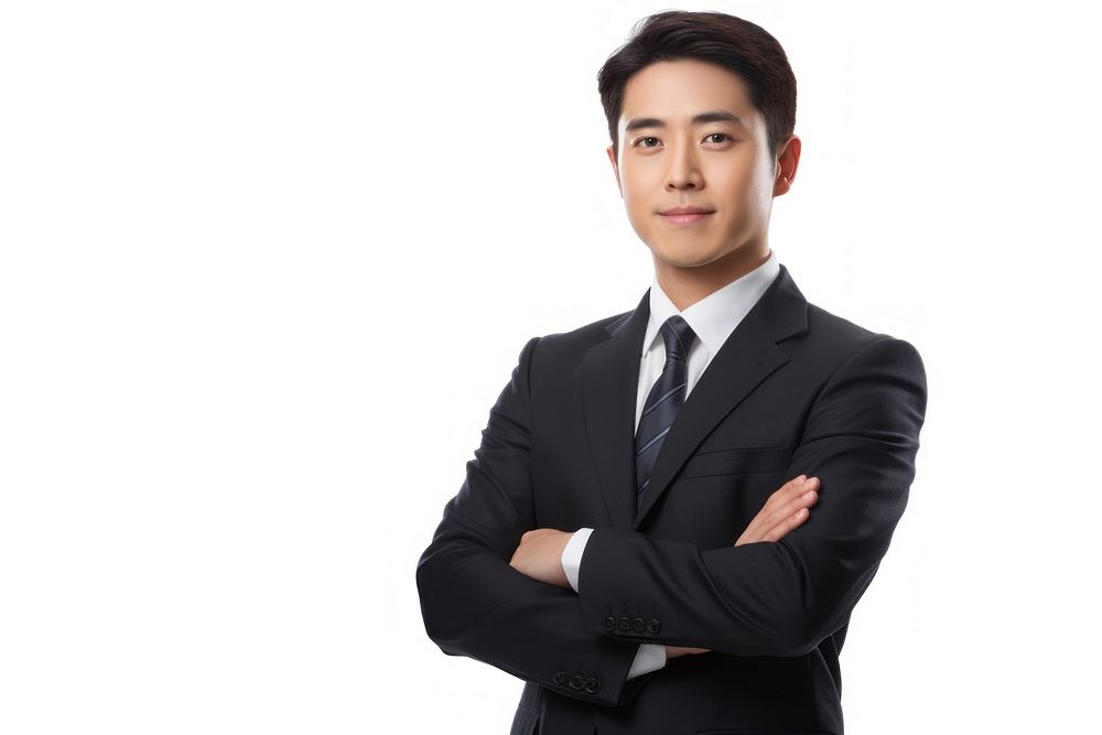 Asian businessman portrait adult photo. AI generated Image by rawpixel.