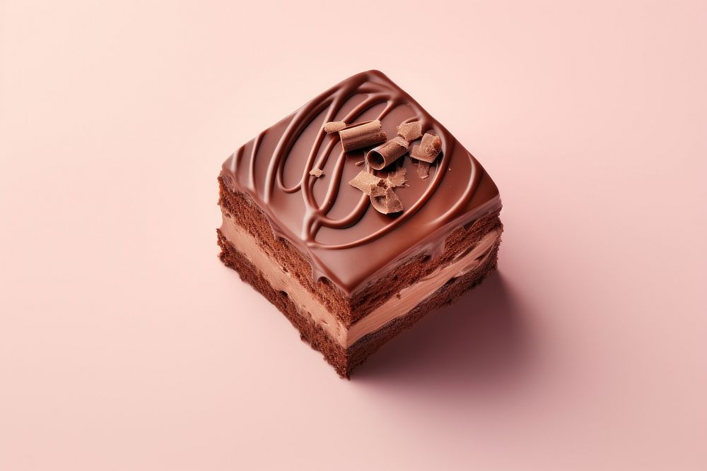 Chocolate cake dessert food confectionery. AI generated Image by rawpixel.