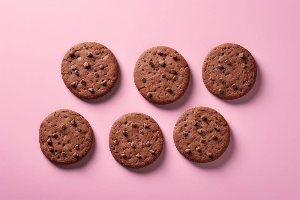 Chocolate chio cookies biscuit food confectionery. AI generated Image by rawpixel.