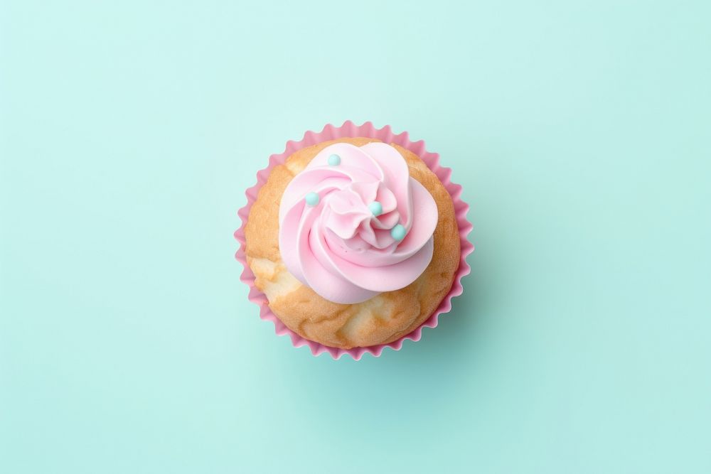 Cooky cupcake dessert icing. AI generated Image by rawpixel.
