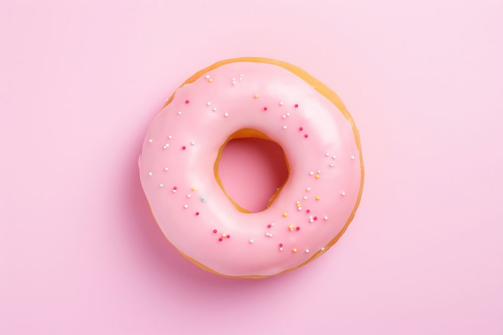Donut dessert icing food. AI generated Image by rawpixel.