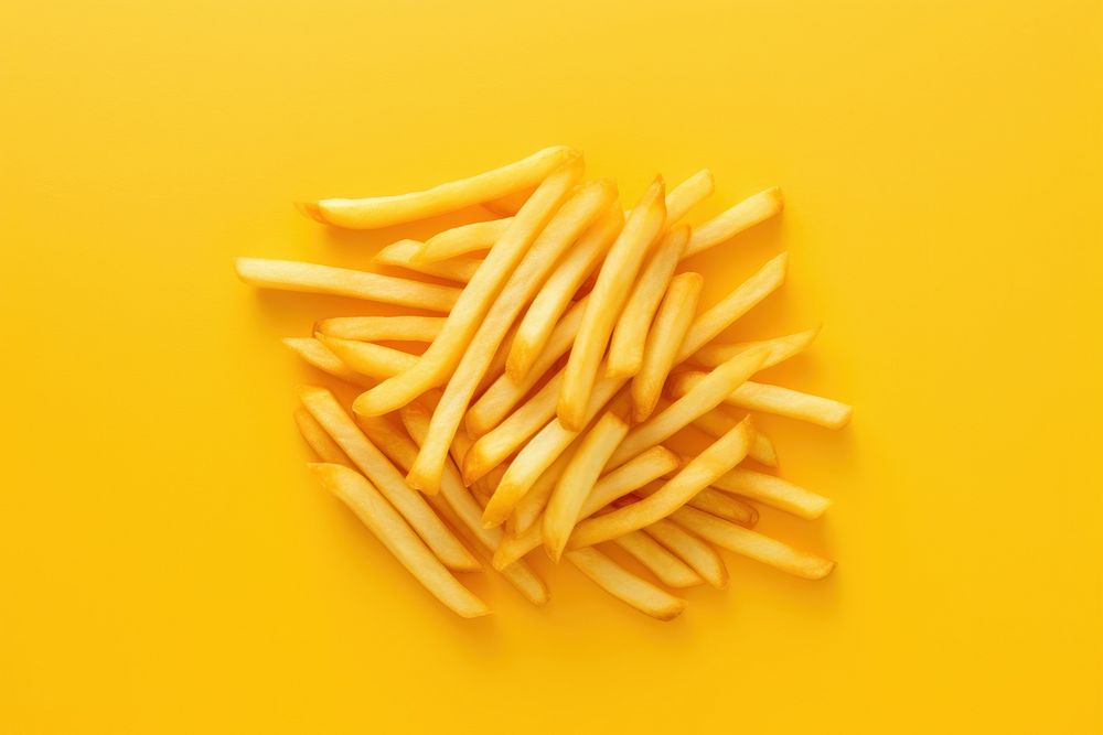 French fries yellow freshness snack. AI generated Image by rawpixel.