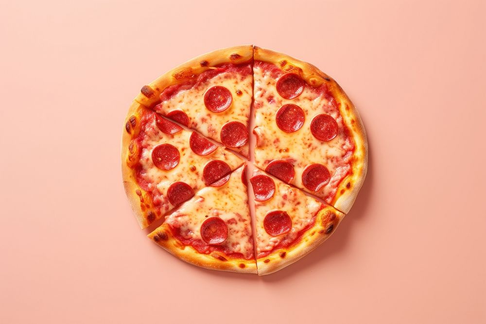 Pizza food pepperoni freshness. AI generated Image by rawpixel.