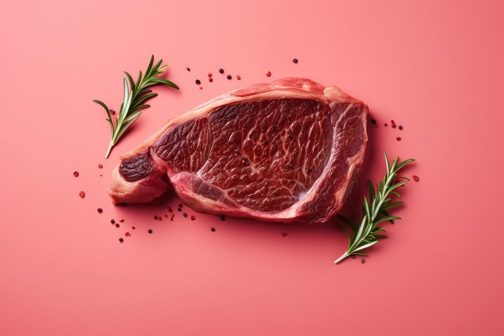 Steak beef meat food. AI generated Image by rawpixel.