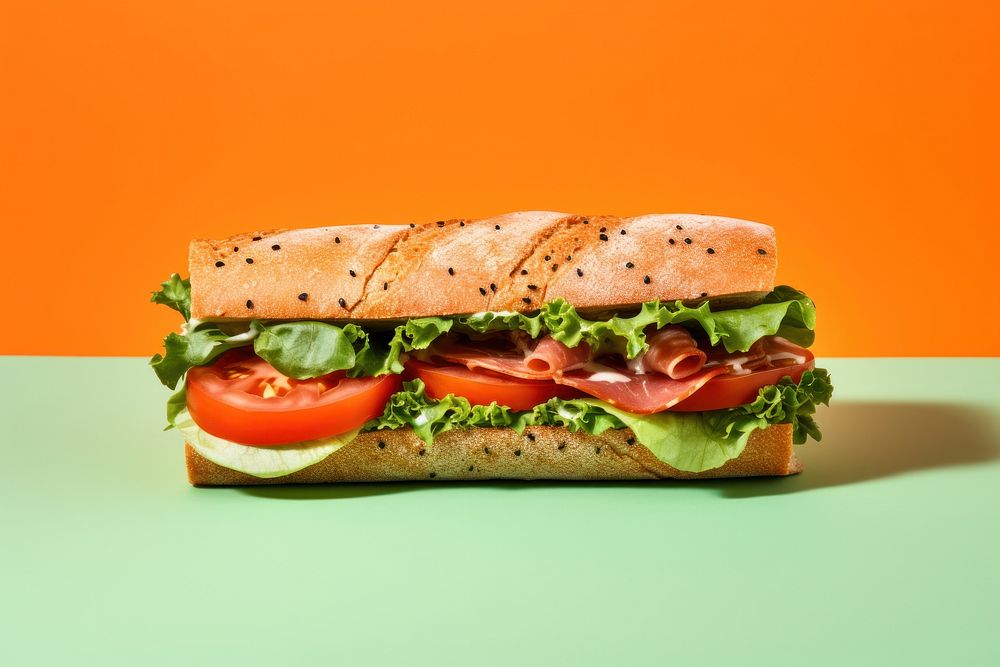 Sandwich bread food meal. AI generated Image by rawpixel.