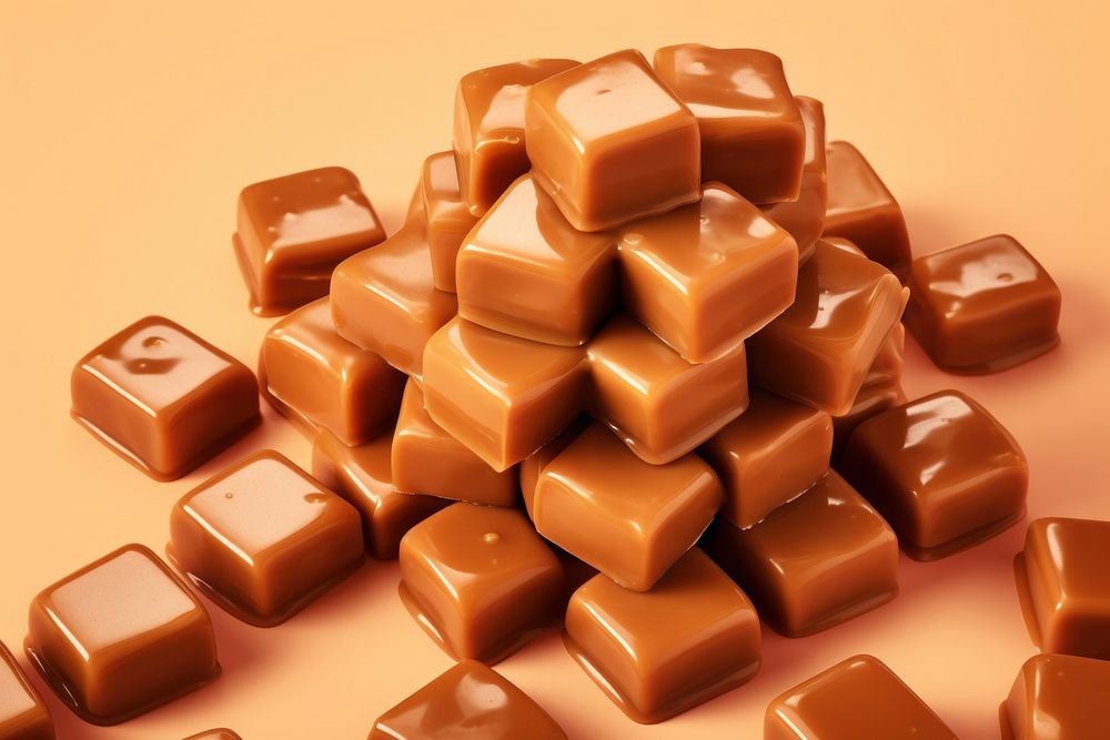 Toffee chocolate dessert fudge. AI generated Image by rawpixel.