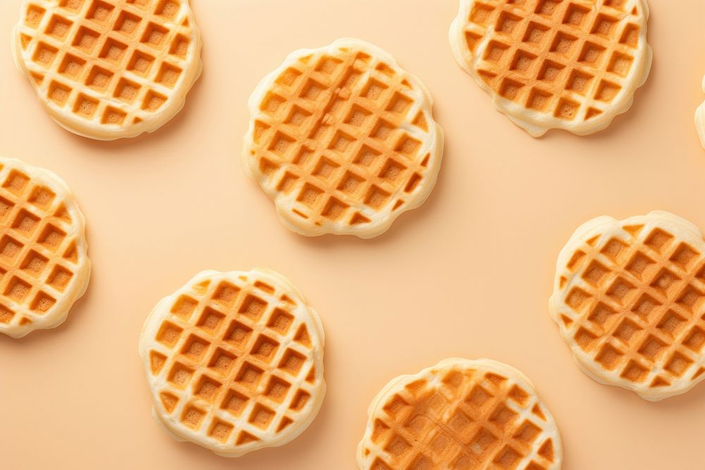 Waffles backgrounds food repetition. AI generated Image by rawpixel.