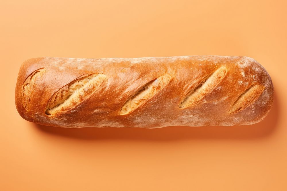 Whole wheat bread baguette food viennoiserie. AI generated Image by rawpixel.