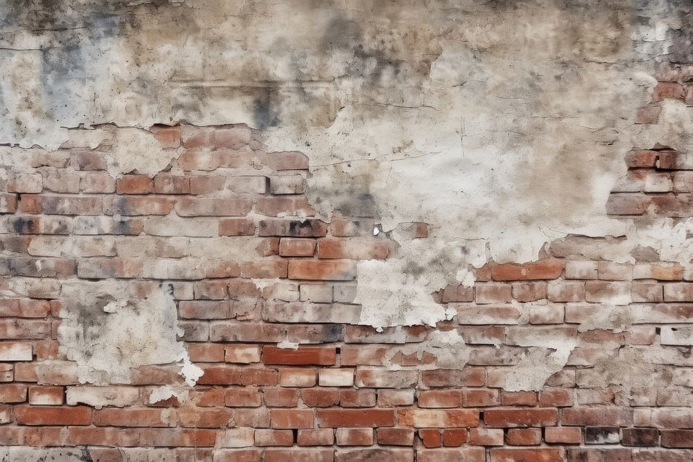 Damaged brick wall architecture backgrounds abstract. AI generated Image by rawpixel.
