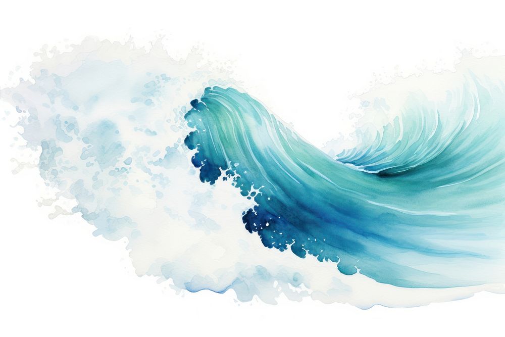 Nature water wave sea. AI generated Image by rawpixel.