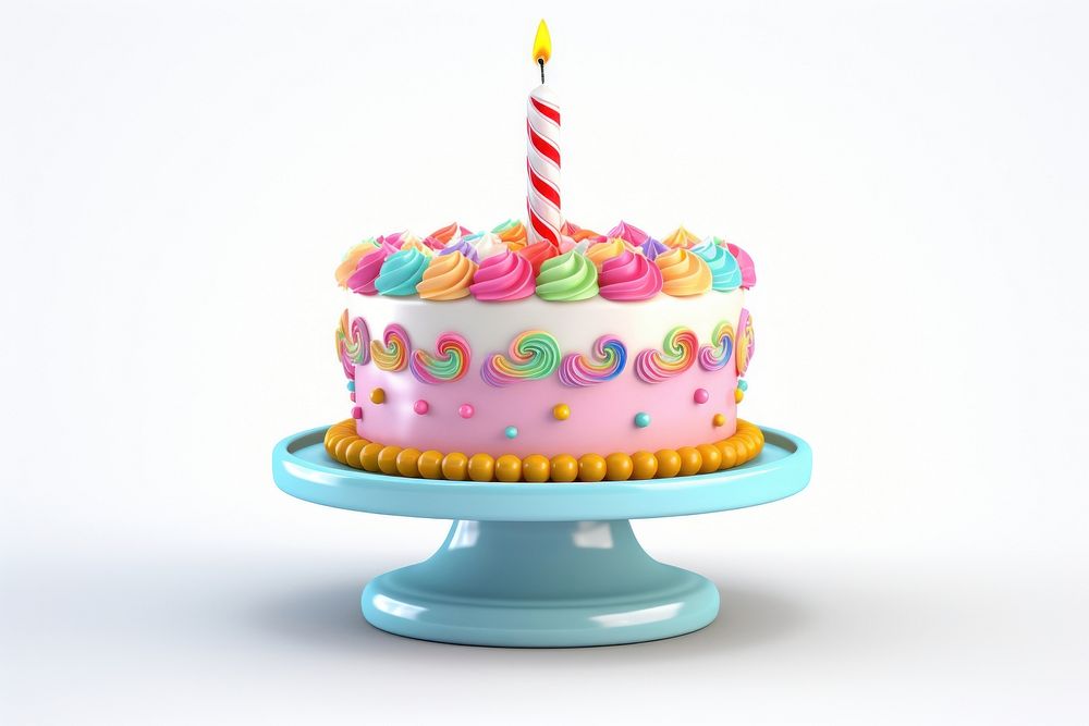 Birthday cake dessert cupcake icing. AI generated Image by rawpixel.