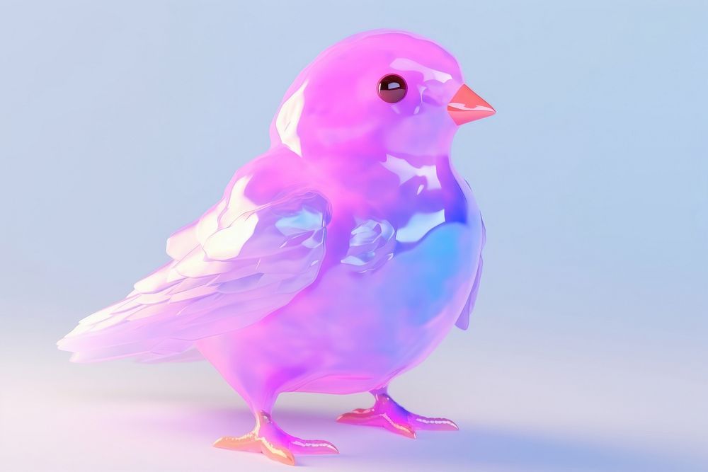 Bird animal wildlife purple. AI generated Image by rawpixel.