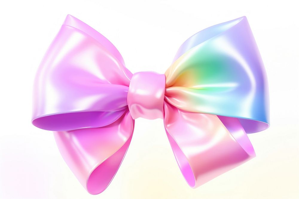 Ribbon bow rainbow celebration accessories. AI generated Image by rawpixel.