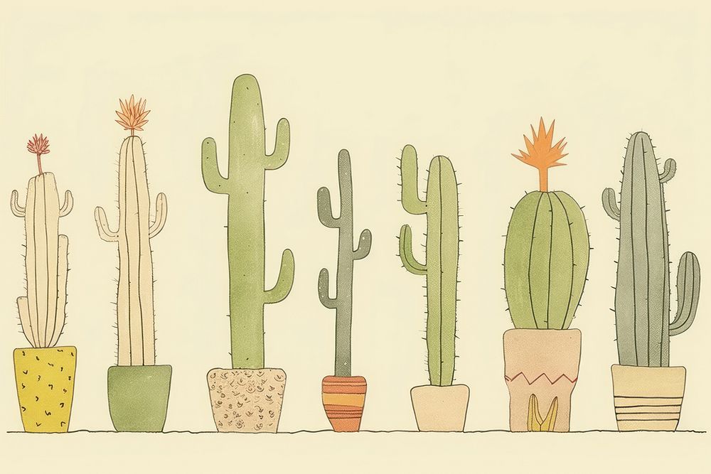 Cactus plant backgrounds creativity. AI generated Image by rawpixel.