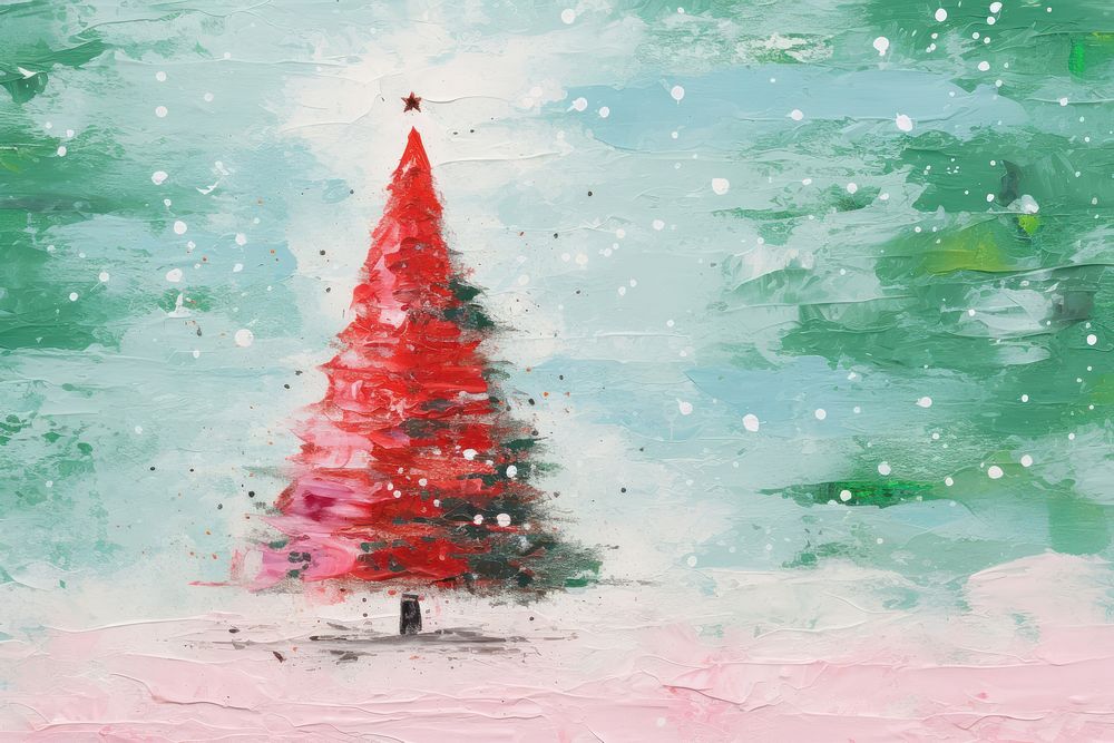 Christmas vibes painting backgrounds celebration. AI generated Image by rawpixel.