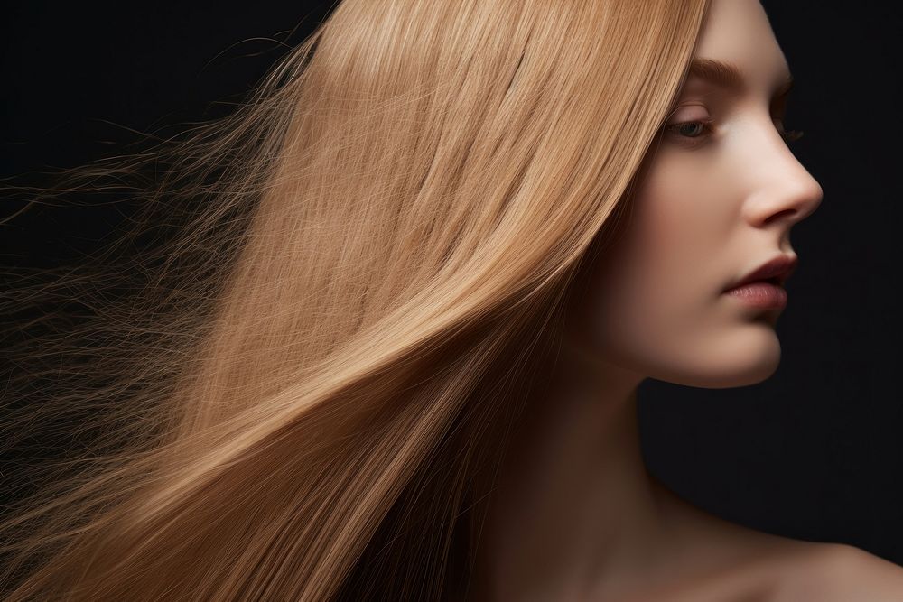 Close-up hair photography portrait adult. AI generated Image by rawpixel.