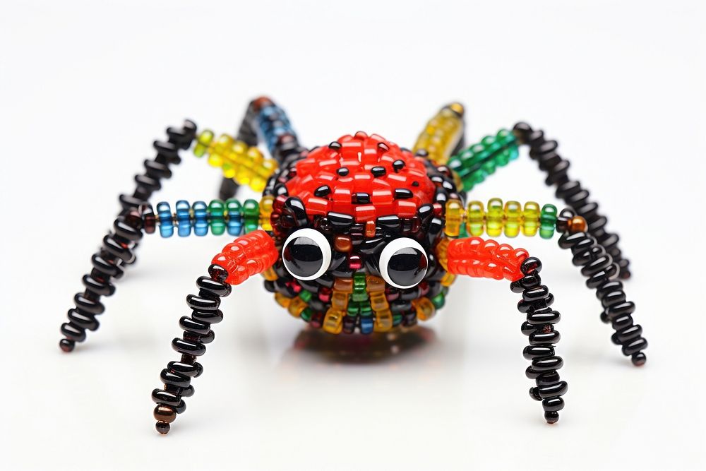 Spider bead arachnid animal. AI generated Image by rawpixel.