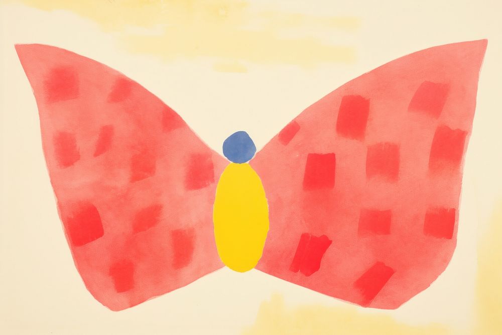 Butterfly abstract painting paper. AI generated Image by rawpixel.