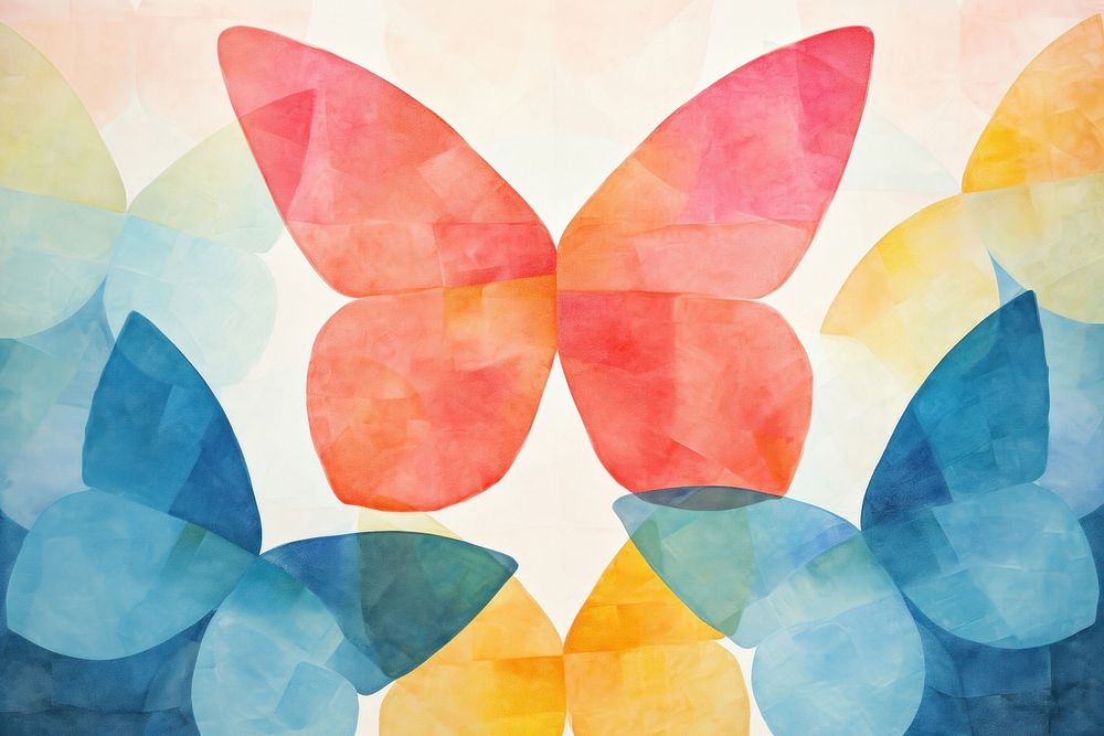 Butterfly backgrounds abstract painting. AI generated Image by rawpixel.