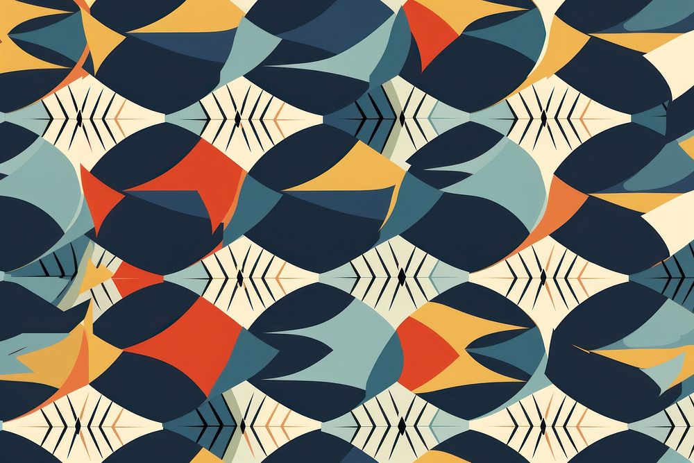 Fish pattern backgrounds art. AI generated Image by rawpixel.