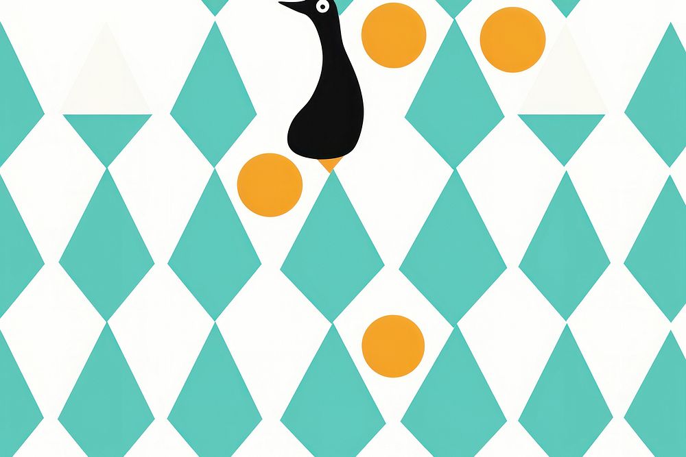Penguin pattern backgrounds wallpaper. AI generated Image by rawpixel.