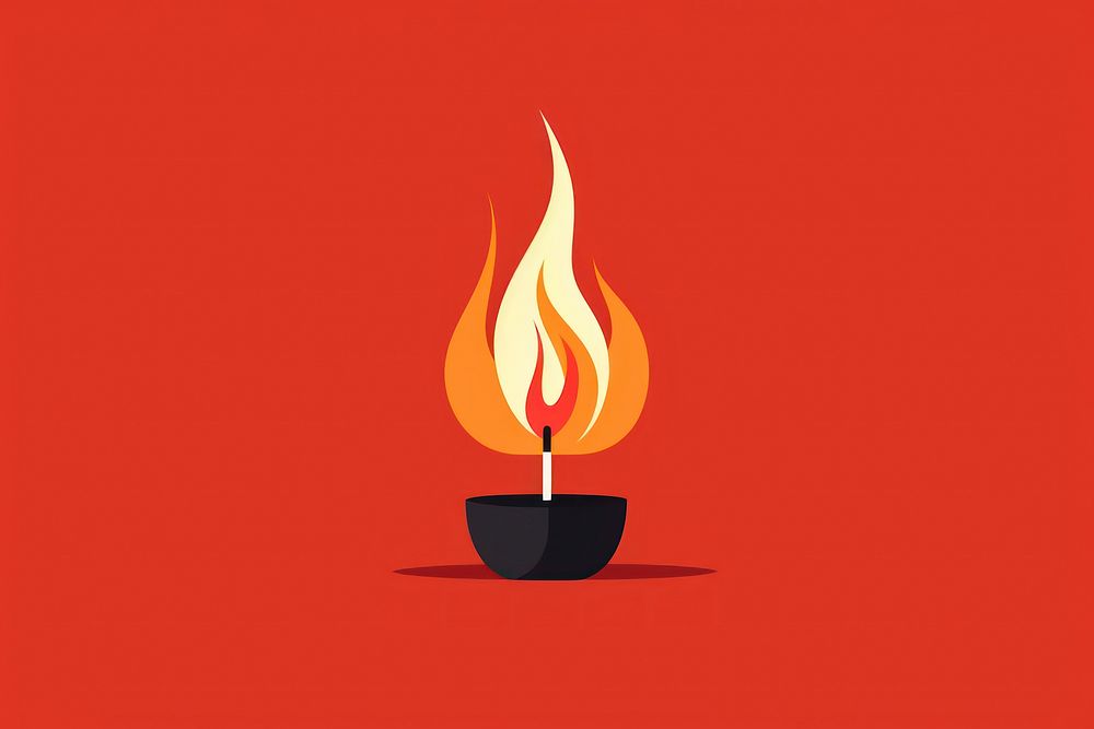 Candle fire illuminated darkness. AI generated Image by rawpixel.