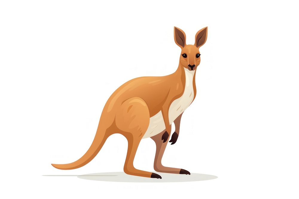 Kangaroo animal wallaby mammal. AI generated Image by rawpixel.