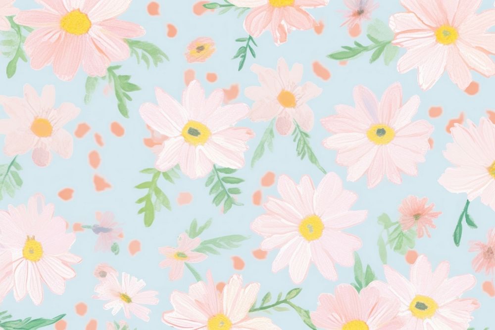 Daisy abstract pattern flower. AI generated Image by rawpixel.