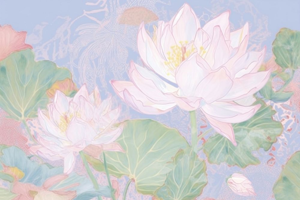 Lotus pattern flower plant. 