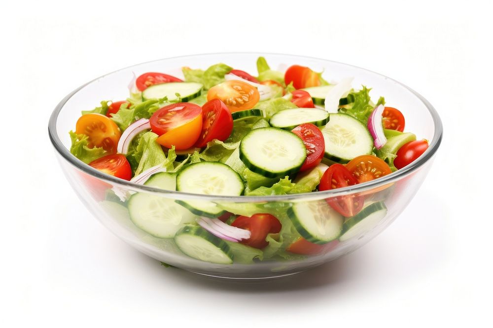 Vegetable salad food plate bowl. AI generated Image by rawpixel.