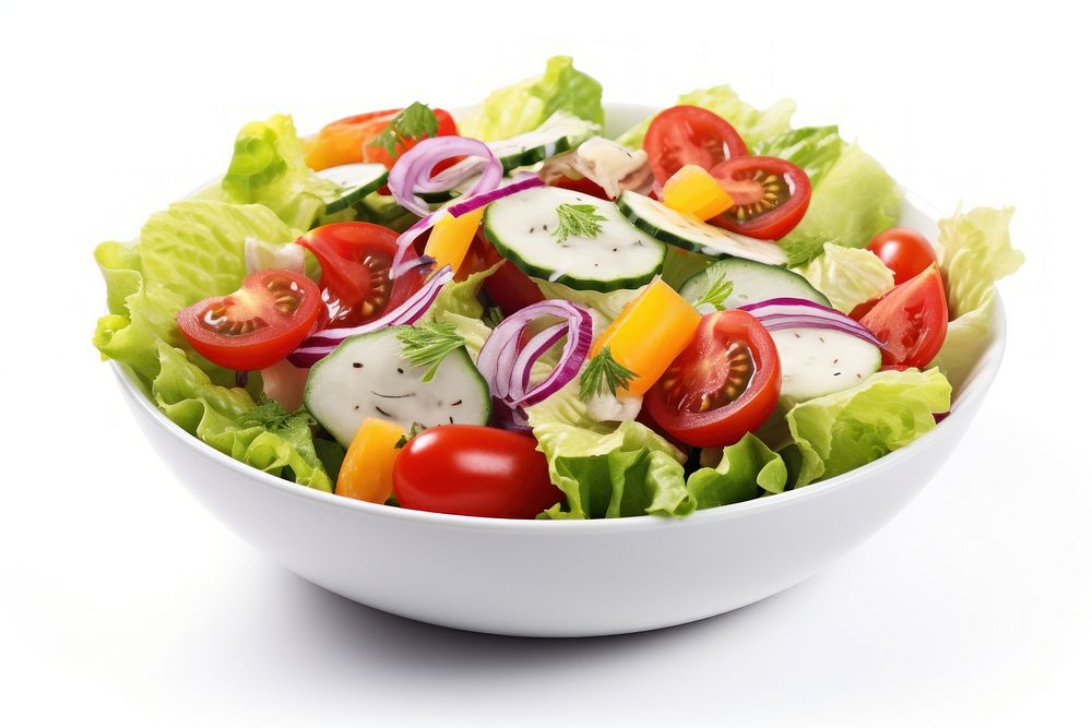 Vegetable salad food lettuce plant. AI generated Image by rawpixel.