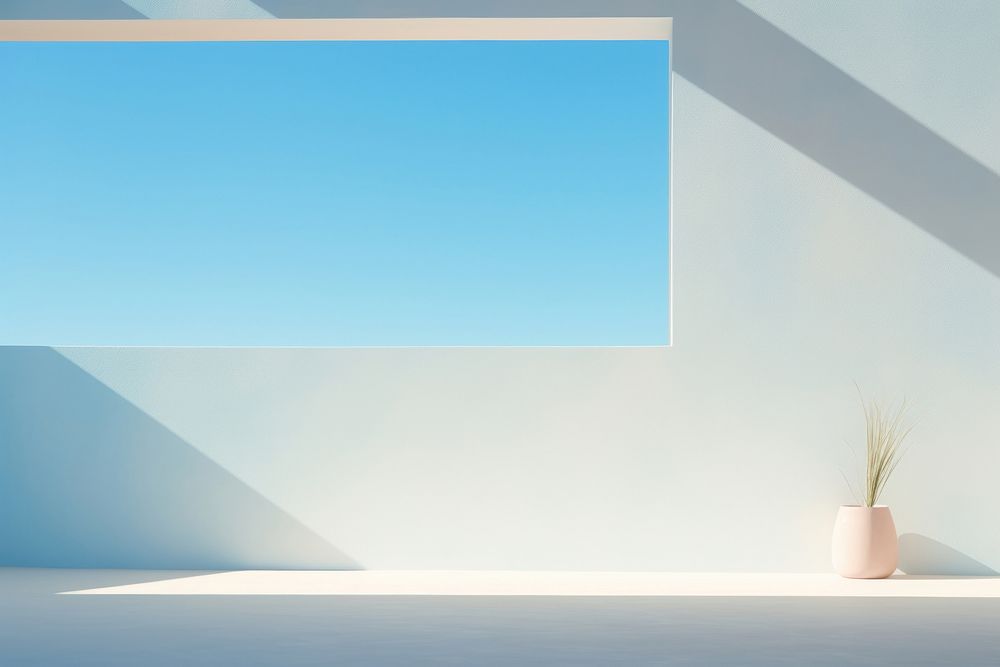 Minimal space window architecture building. AI generated Image by rawpixel.