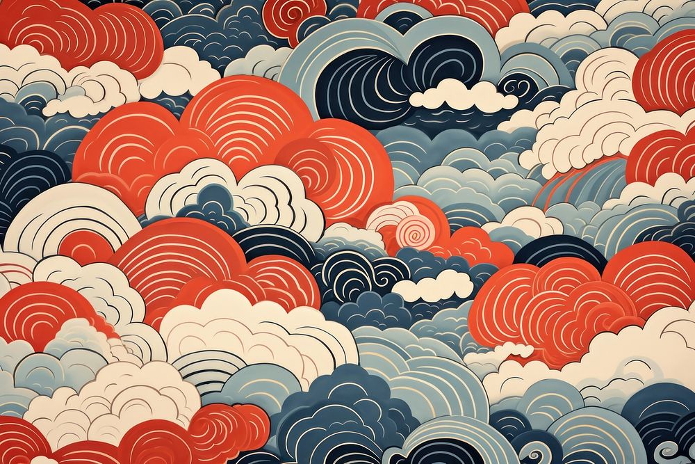 Cloud pattern art tranquility. AI generated Image by rawpixel.