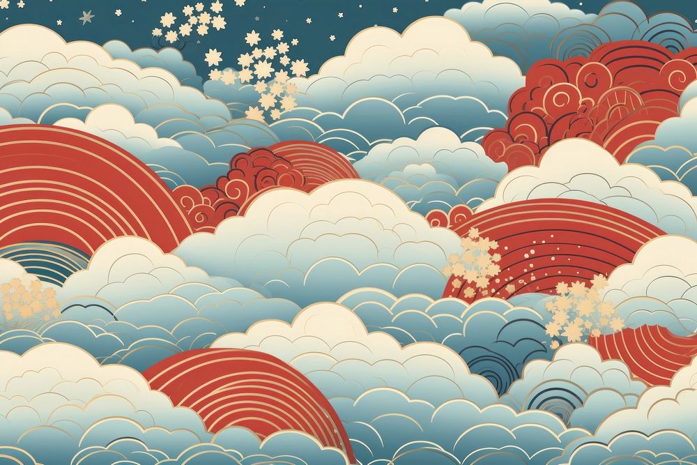 Cloud pattern outdoors nature. AI generated Image by rawpixel.