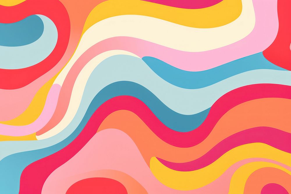 Groovy lines backgrounds pattern creativity. AI generated Image by rawpixel.