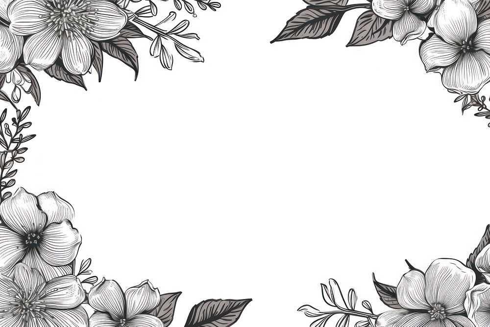 Elegant frame backgrounds pattern drawing. AI generated Image by rawpixel.