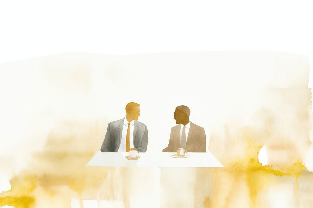 Business people having a meeting adult togetherness conversation. AI generated Image by rawpixel.
