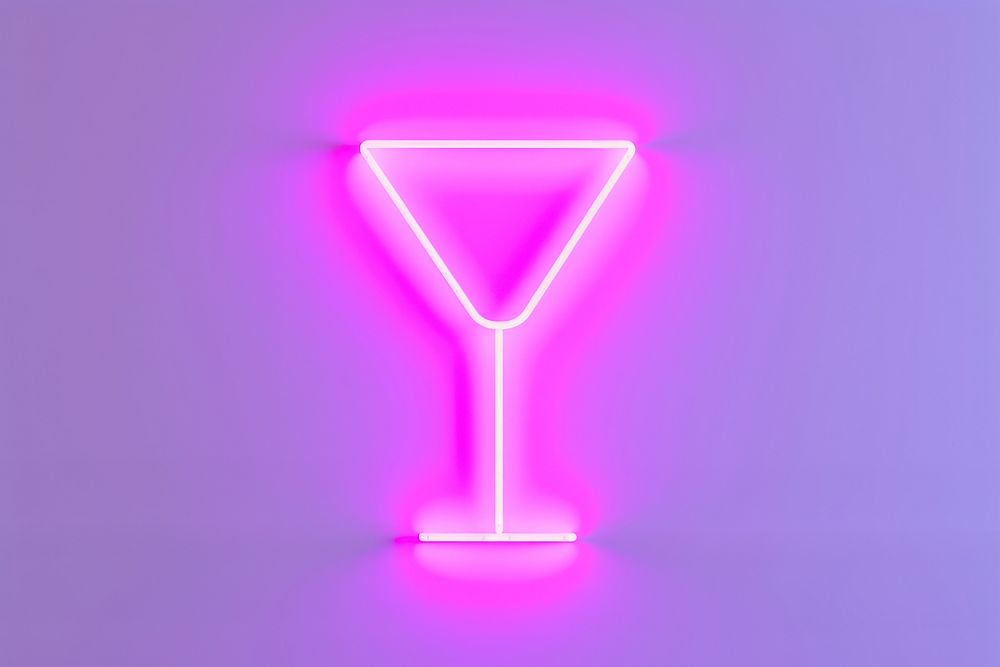 Pastel neon cocktail light purple cosmopolitan. AI generated Image by rawpixel.
