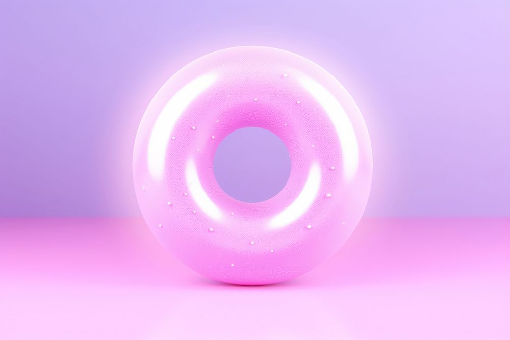 Pastel neon donut purple light confectionery. AI generated Image by rawpixel.