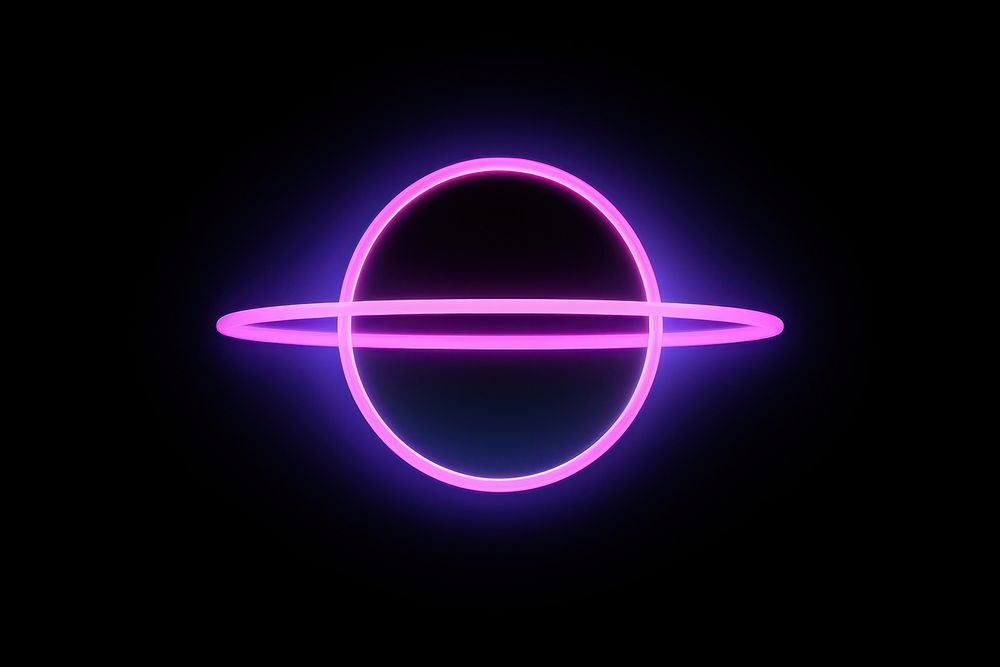 Pastel neon saturn light astronomy purple. AI generated Image by rawpixel.