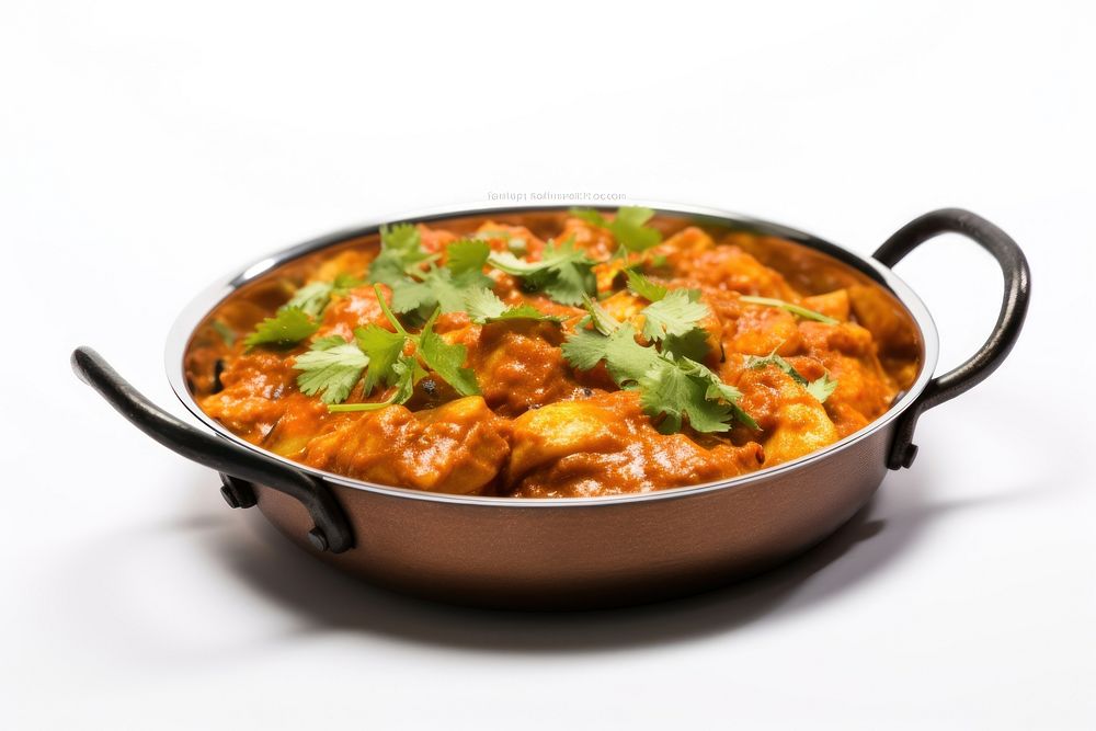 Food curry white background vegetable. AI generated Image by rawpixel.