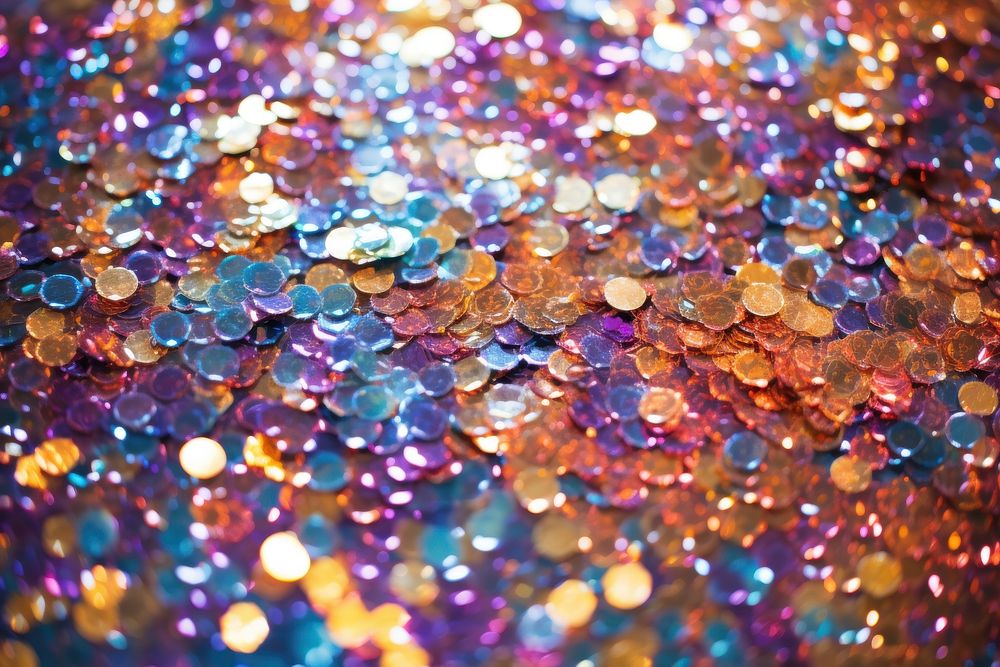 Glitter backgrounds accessories abundance. AI generated Image by rawpixel.