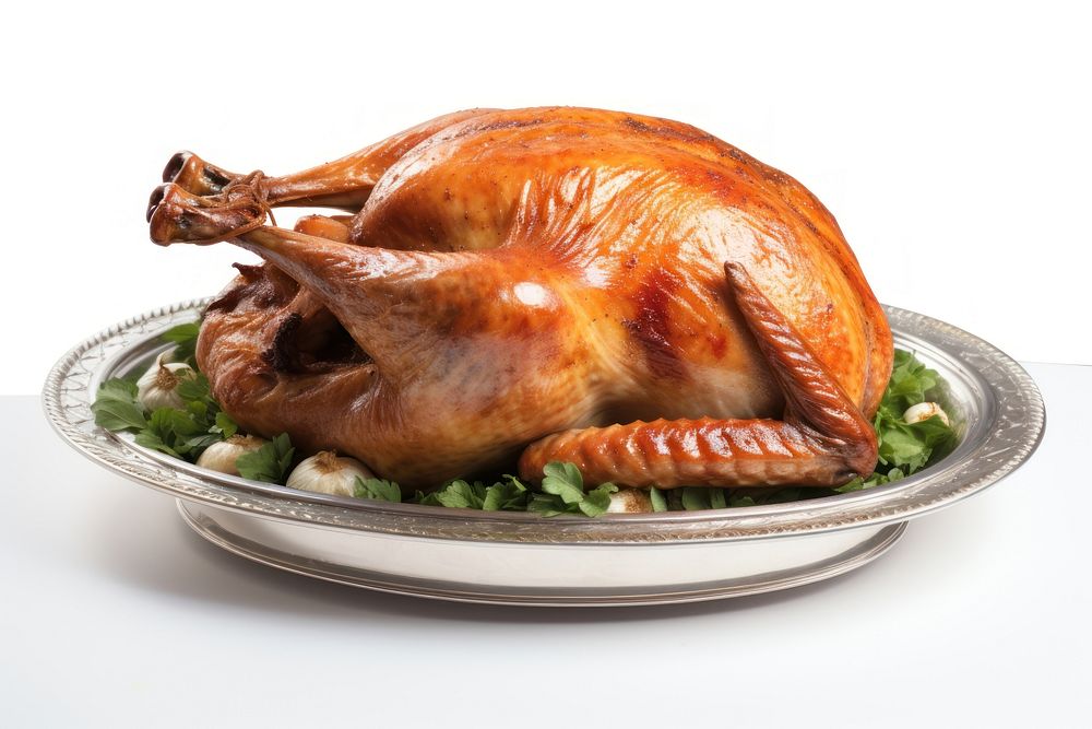 A Turkey dish dinner turkey plate. AI generated Image by rawpixel.