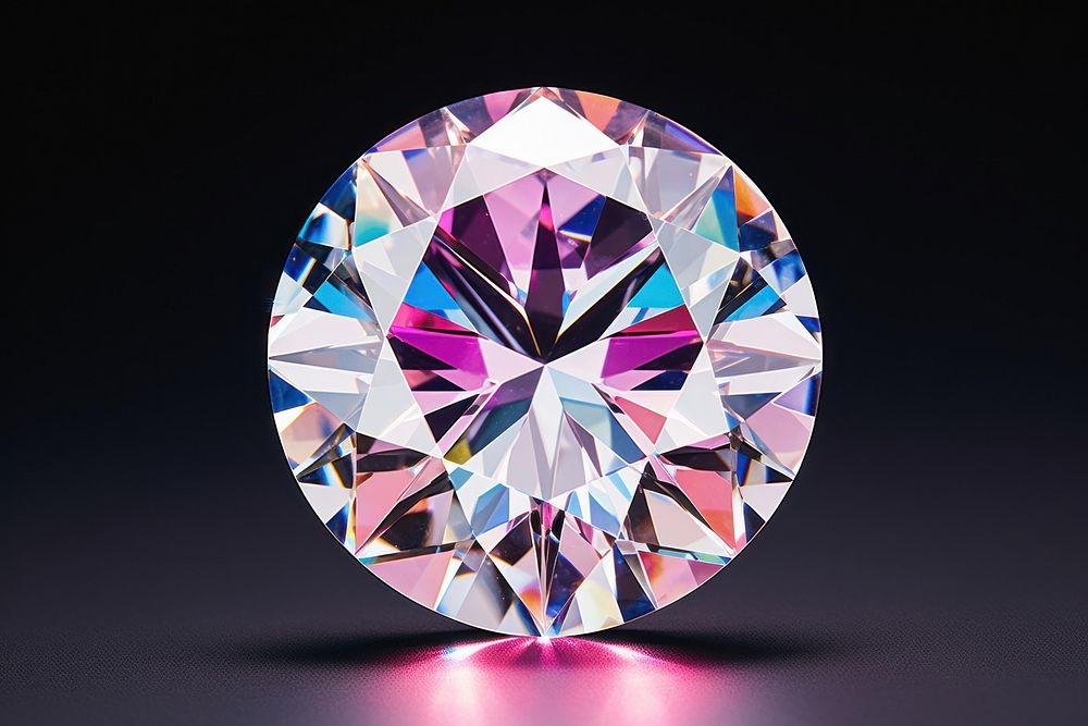 A aurora diamond gemstone crystal jewelry. AI generated Image by rawpixel.