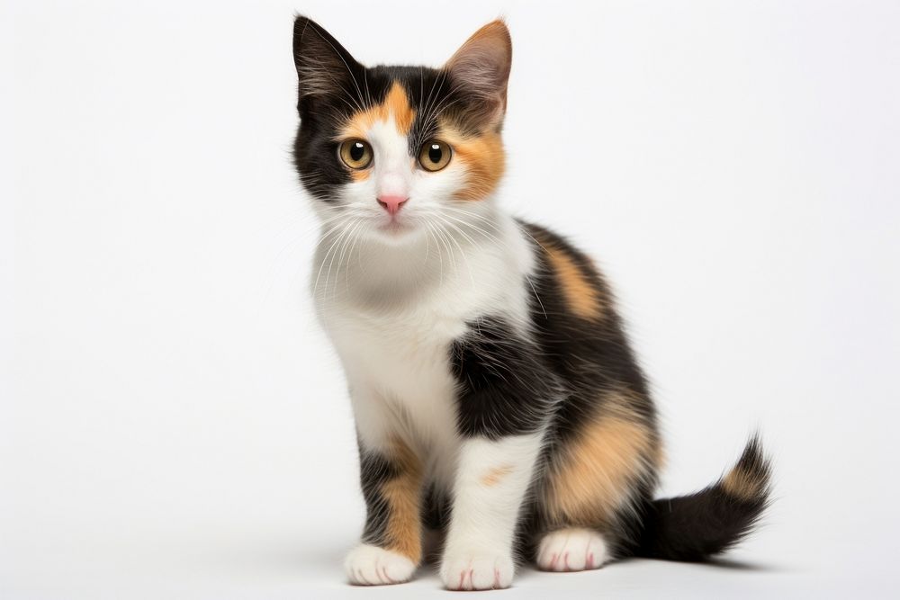 A baby calico cat mammal animal kitten. AI generated Image by rawpixel.