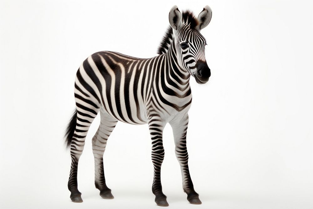 A baby zebra wildlife animal mammal. AI generated Image by rawpixel.