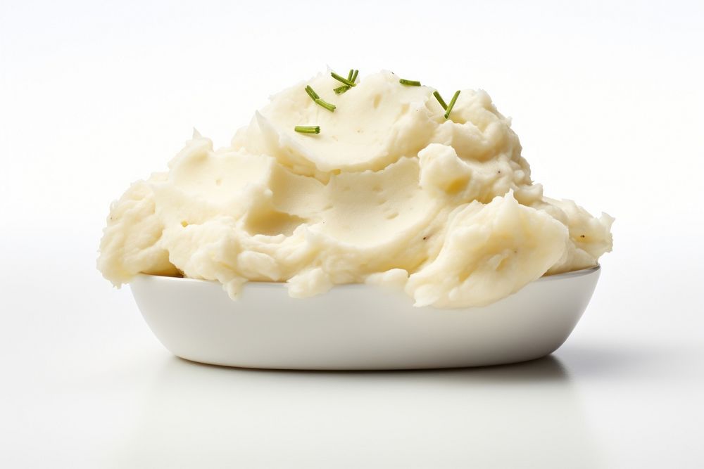 A mashed potatoes dessert cream food. AI generated Image by rawpixel.